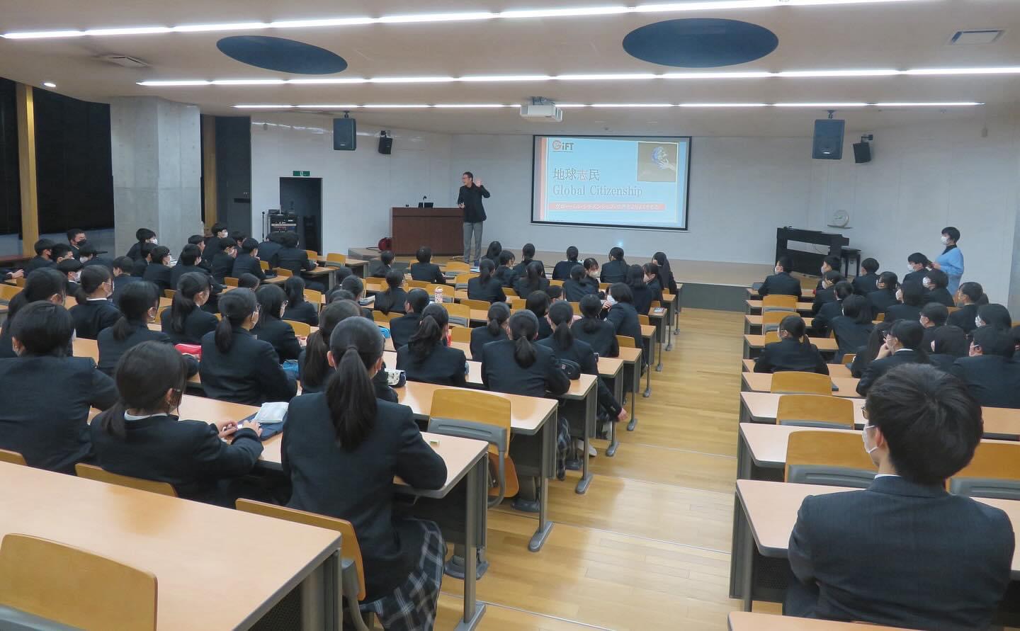 古川黎明中学校で海外研修の事前・事後研修を実施しました。 一般社団法人 グローバル教育推進プロジェクト(GiFT)一般社団法人 グローバル